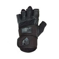 Dallas Wrist Wrap Gloves, musta