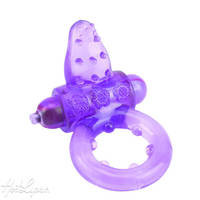 Iso Stretch - Nubby Clitoral Probe Cockring - Purppura, SEVEN CREATIONS