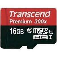 TRANSCEND UHS-1 U1 300x 16GB Micro SDHC Muistikortti