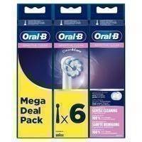 ORAL-B SENSITIVE CLEAN VAIHTOHARJA 6kpl MEGA PACK