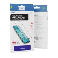Wave Full Cover Panssarilasi, Samsung Galaxy A42 5G, Musta Kehys
