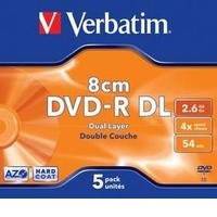 VERBATIM DVD-R Dual Layer 8cm, 5kpl pakkaus, 4X nopeus