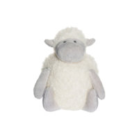 Lammas Fluffie -pehmoeläin, valkoinen/harmaa, Teddykompaniet