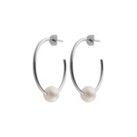 Earrings Pearl hoops, Sophie by Sophie
