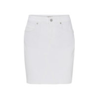 Farkkuhame slfMaya MW Denim Skirt White W, Selected Femme