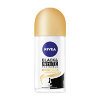 Nivea Deo Roll Black & White Silky Smooth 50 ml, Nivea