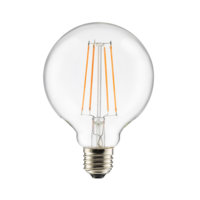 Lamppu E27 LED 3-portainen himmennettävä pallolamppu 100 mm, kirkas 0,4-7 W, Globen lighting