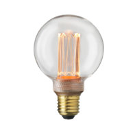 Lamppu E27 Laser LED Filament pallolamppu 80 mm, kirkas 3,5 W, Globen lighting