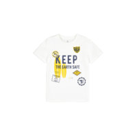 T-paita, jossa painatus ja päälleommellut merkit, La Redoute