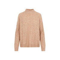 Neulepusero pcBecky LS High Neck Cable Knit, Pieces