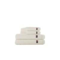 Pyyhe Cotton/Tencel Structured Terry Towel White 100x150 cm, Lexington