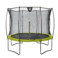 EXIT Silhouette -trampoliini, 366 x 183 cm, limenvihreä + kaupan päälle turvaverkko ja jousisuojus, exit