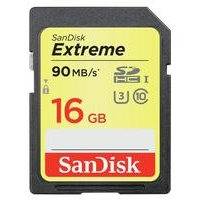 Sandisk Extreme flash-muisti 16 GB SDHC Luokka 10 UHS-I, sandisk