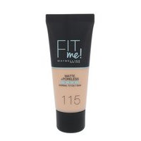 Maybelline Fit Me! Matte + Poreless meikkivoide naiselle 30 ml, 115 Ivory, maybelline