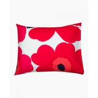Marimekko Unikko -tyynyliina, valko-punainen, 50 x 60 cm, marimekko
