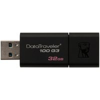 Kingston Technology DataTraveler 100 G3 USB-muisti 32 GB USB A-tyyppi 3.2 Gen 1 (3.1 Gen 1) Musta, kingston