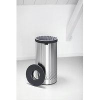 Brabantia Pyykkikori, 60L, harmaa muovinen kansi, Matt Steel, brabantia