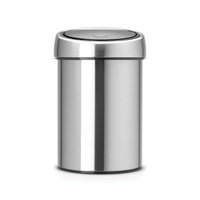 Brabantia Touch Bin roska-astia 3L, seinäkiinnitys, Matt Steel, brabantia