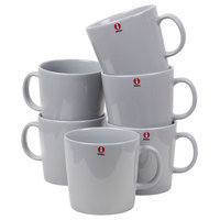 Iittala Teema -mukit, vet. 4 dl, 6 kpl, helmenharmaa, iittala