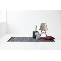 Rug Solid Leather - matto, tummanharmaa, 60 x 90 cm, rug solid