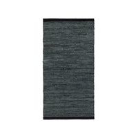 Rug Solid Leather Contrast - matto, tummanharmaa, 65 x 135 cm, rug solid