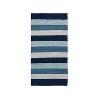 Rug Solid Striped - puuvillamatto, sininen, 60 x 90 cm, rug solid