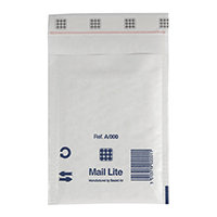 Other Kuplapussi Mail Lite A0 110x160mm valkoinen, 100 kpl