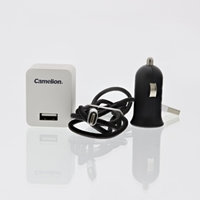 Camelion Camelion USB-laturi Lightning Apple ja Micro-USB 230 / 12V
