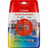Canon Multipack BK/C/M/Y CLI-526 + 50arkkia valokuvapaperipapper, CANON