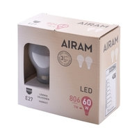 AIRAM Airam LED A60 7W/827 E27 2-pakkaus