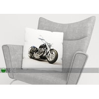 Koristetyynyliina BLACK MOTORBIKE 40x60 cm, Wellmira