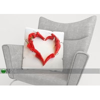 Koristetyynyliina HOT HEART 40x40 cm, Wellmira