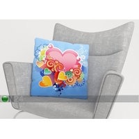 Koristetyynyliina PINK HEART 40x60 cm, Wellmira