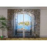 Sifonki-kuvaverho ARCHWAY TO THE SEA 240x220 cm, Wellmira