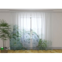 Sifonki-kuvaverho GREEN SUCCULENT PLANTS 240x220 cm, Wellmira