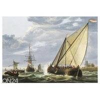Non-woven kuvatapetti Shipping on the Maas by Aelbert Cuyp 368x254 cm, ED