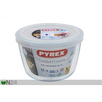 Lämmönkestävä kulho ja kansi 0,6 L, Pyrex