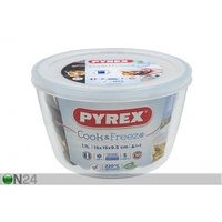 Lämmönkestävä kulho ja kansi 1,1 L, Pyrex