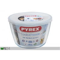 Lämmönkestävä kulho ja kansi 1,6 L, Pyrex