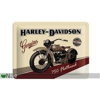 Retrotyylinen metallitaulu HARLEY-DAVIDSON FLATHEAD 15x20 cm, SG