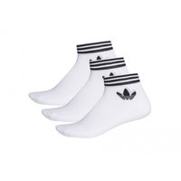 Miesten sukat adidas Originals Trefoil Ankle Socks 3 paria M EE1152, adidas ORIGINALS