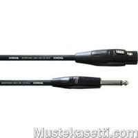 Cordial Silver Line -6,3 mm - XLR F -signaalikaapeli, 5 m