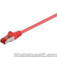 Goobay CAT6 S/FTP -verkkokaapeli, 1 m, punainen