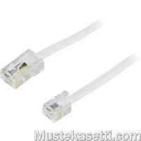 DELTACO RJ11 - RJ45 puhelinkaapeli, 1 m, uros / uros