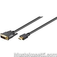 Cablexpert HDMI-DVI-D Single-link -kaapeli, 1,8 m, musta