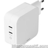 Deltaco USBC-GAN03 100 W -virtalähde, USB-C PD, valkoinen