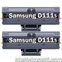 Mustekasetti.com korvaava Samsung MLT-D111S musta 1000 sivua x2 kpl = 2000 sivua Takuu 3 vuotta