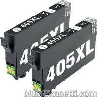 Mustekasetti.com korvaava Epson C13T05H14010, 405XL musta 1100 sivua 25ml 32% enemmän Takuu 3 vuotta x2 kpl