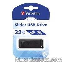 Verbatim USB DRIVE 2.0 STORE N GO SLIDER 32GB-Muistitikku