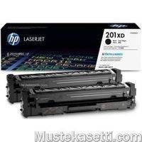 HP 201X 2-pack musta original laserkasetti CF400XD 2x 2800 sivua
